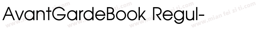 AvantGardeBook Regul字体转换